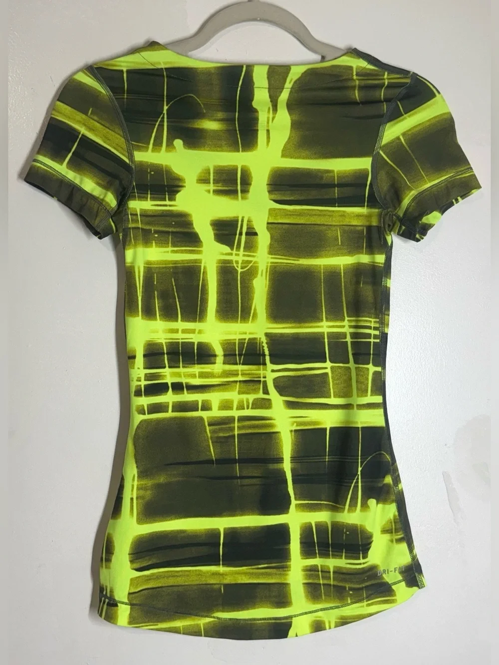 Nike Pro DriFit Geometric Fitted Short Sleeve T-Shirt Women's